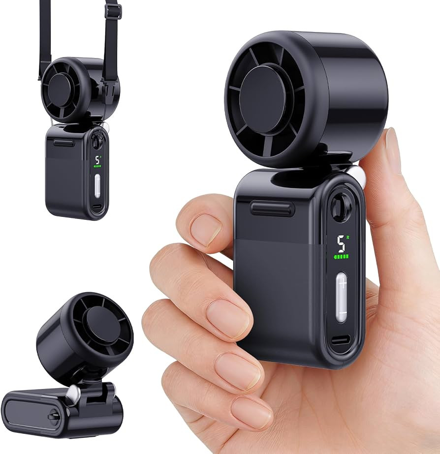 Mini Portable Handheld Turbo Fan \u2013 Small but Mighty, Whisper-Quiet, Long-Lasting, 5-Speed Hi... | Amazon (US)