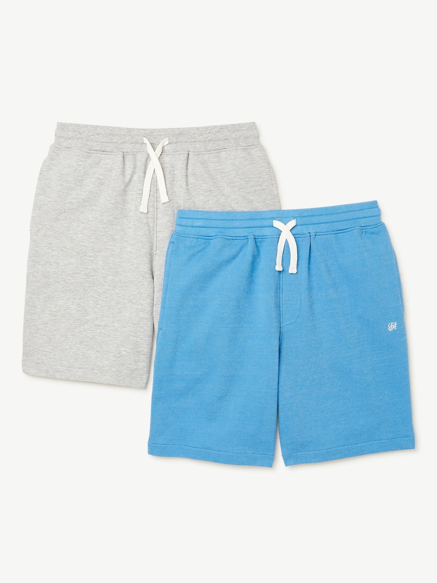 Free Assembly Boys French Terry Shorts, 2-Pack, Sizes 4-18 - Walmart.com | Walmart (US)