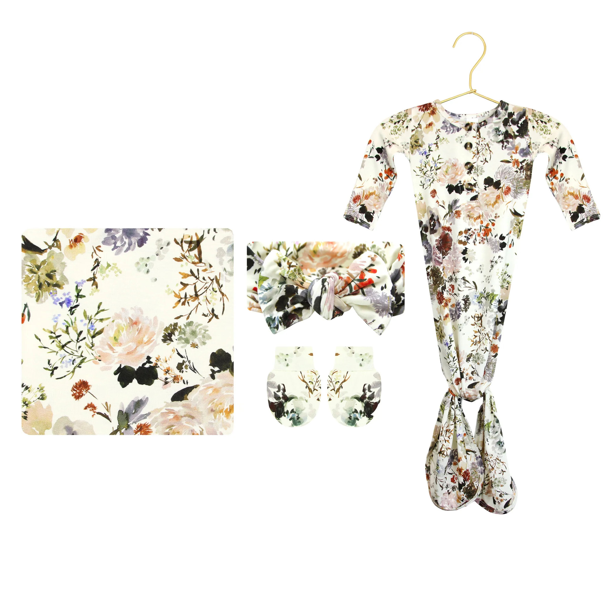 Nellie Newborn Headband Bundle (Gown) | Lou Lou & Company