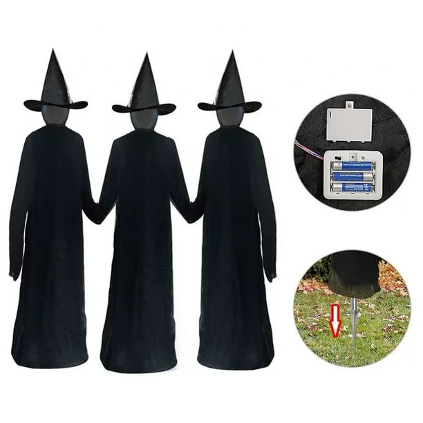 Witches Light-Up Holding Hands Outdoor Halloween Decorations 1pc - Walmart.com | Walmart (US)