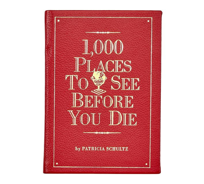 1000 Places To See Leather Book, Red | Pottery Barn (US)