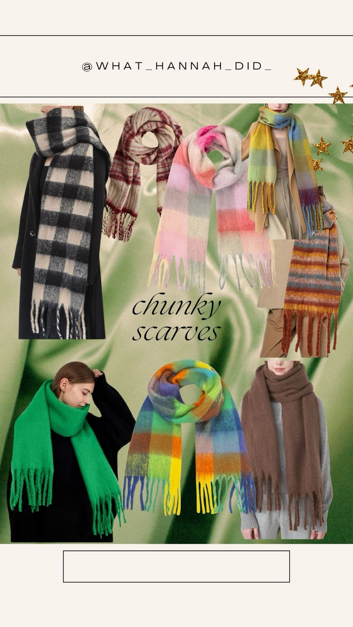 Trending: Chunky Scarves ❄️ Pick something bold and patterned to add a statement to otherwise simple outfits. Loving a big solid green or mocha mousse one!

#LTKSeasonal #LTKWorkwear #LTKStyleTip