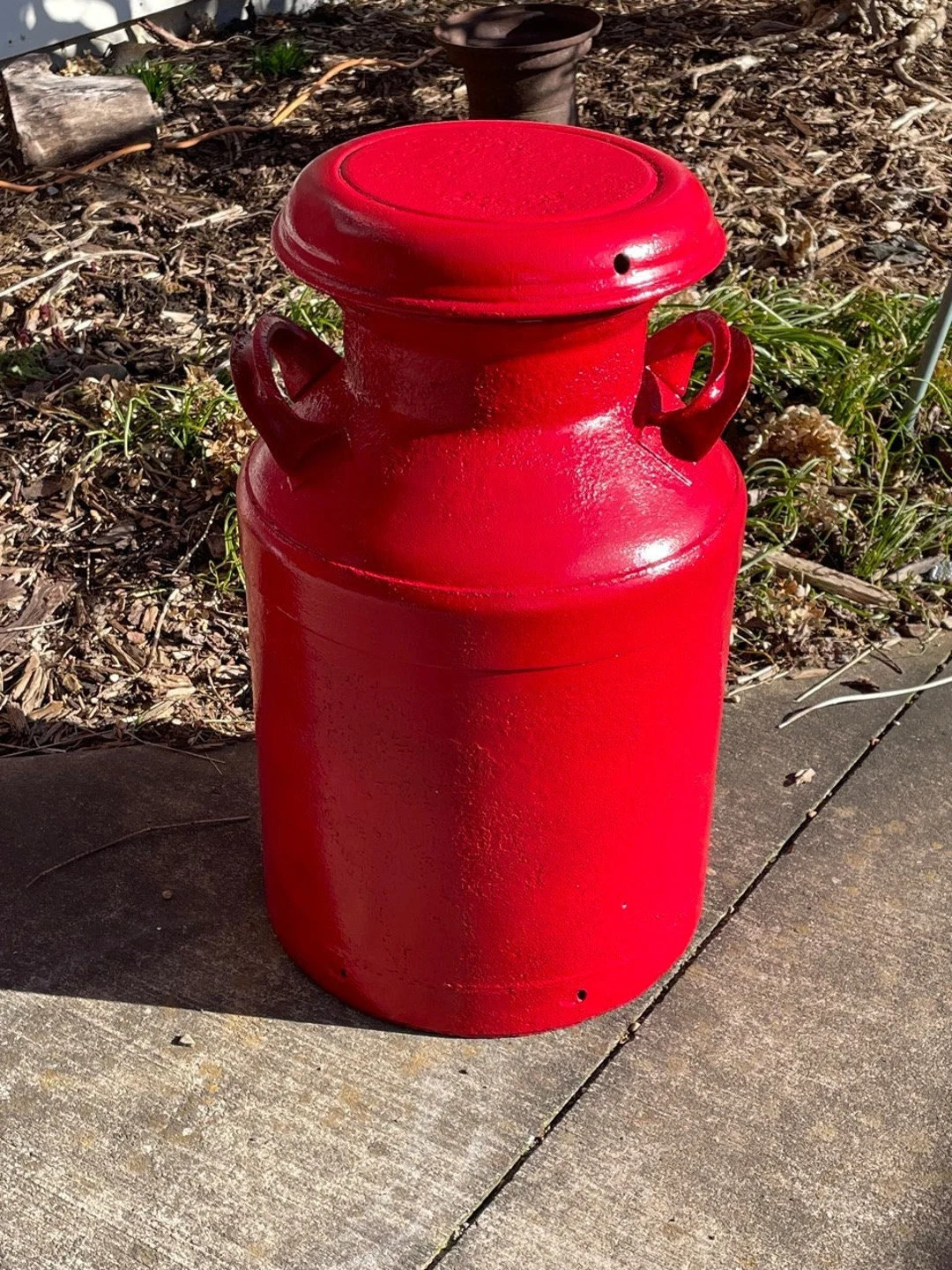 Milk Can 10 Gallon Red Country Cowboy Patio Decoration Industrial / Steam Punk | Etsy (US)