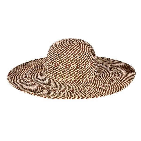 Women's San Diego Hat Company Open Weave Round Crown Floppy Hat PBL3080 Natural Mix | Bed Bath & Beyond