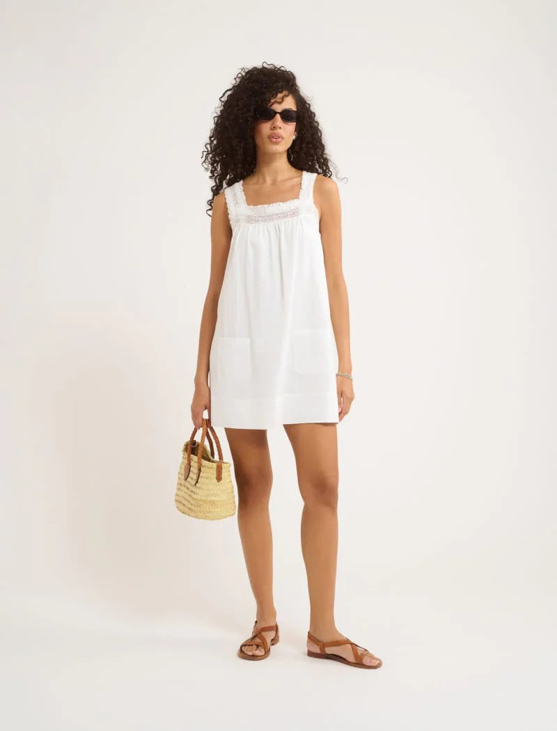 Willow Mini Dress | White | Rumored