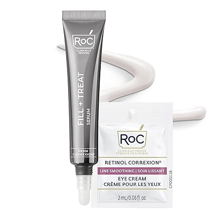 RoC Derm Correxion Fill + Treat Advanced Retinol Serum, Wrinkle Filler Treatment with Hyaluronic ... | Amazon (US)