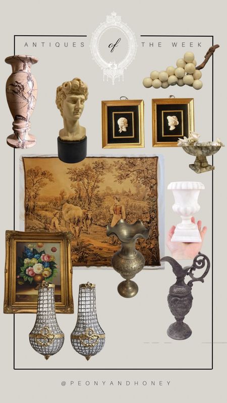 Shop some peonyandhoney approved antique home decor finds of the week!  #antique #vintage #homedecor #lighting #vase #livingroom #homeaccents

#LTKhome