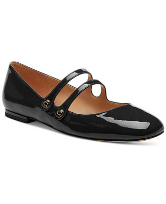 COACH Women's Winley Double Buckle Mary Jane Ballet Flats - Macy's | Macy's