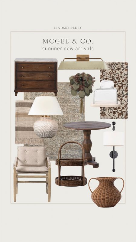 McGee & Co. new arrivals for summer collection use code LINDSEYPEDEY for $ off 



McGee & co. , summer collection , studio McGee , home decor , nightstand , sconce , lighting , table lamp , dining chair , neutral rug , side table , accent table , vase , rattan , throw blanket , Loloi , Chris loves Julia 

#LTKfindsunder50 #LTKfindsunder100 #LTKhome