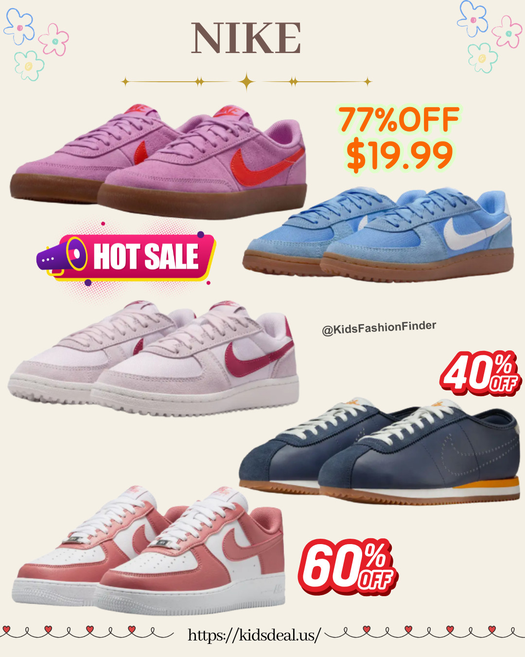 🔥 STEAL DEAL under $20!

Retro football-inspired Nike kids sneakers 👟✨
Durable leather + mesh, low-top & comfy — sporty + stylish 🙌

Big kids sizes = moms can wear too 💕
Perfect for matching parent-child looks 👩‍👧

Limited-time markdown — grab yours now!

#nikekids #sneakerdeal #momlife #matchingshoes #kidsfashion #salealert 

 

#LTKKids #LTKTravel #LTKSaleAlert