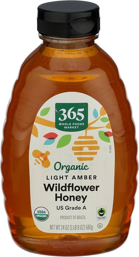 365 by Whole Foods Market, Organic Light Amber Wildflower Honey, US Grade A, 24 Ounce | Amazon (US)