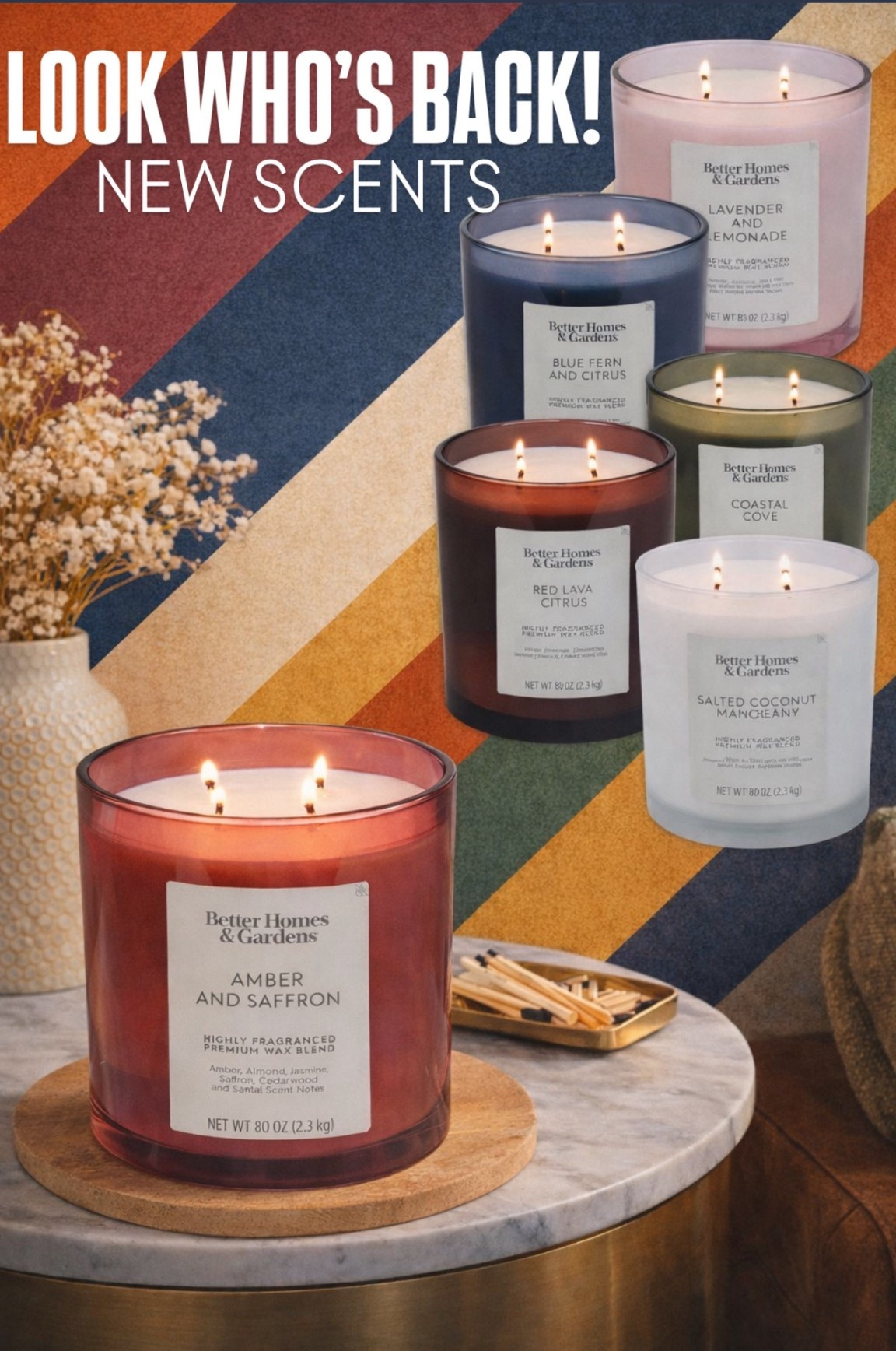 Ohhhhh baby! Walmart giant 4-rick candles are back in more scents!  These will go fast!  I got all the holiday ones and they fill up a room instantly!  

Perks that the labels are easily peeled off too!


#LTKSaleAlert #LTKMidsize #LTKHome