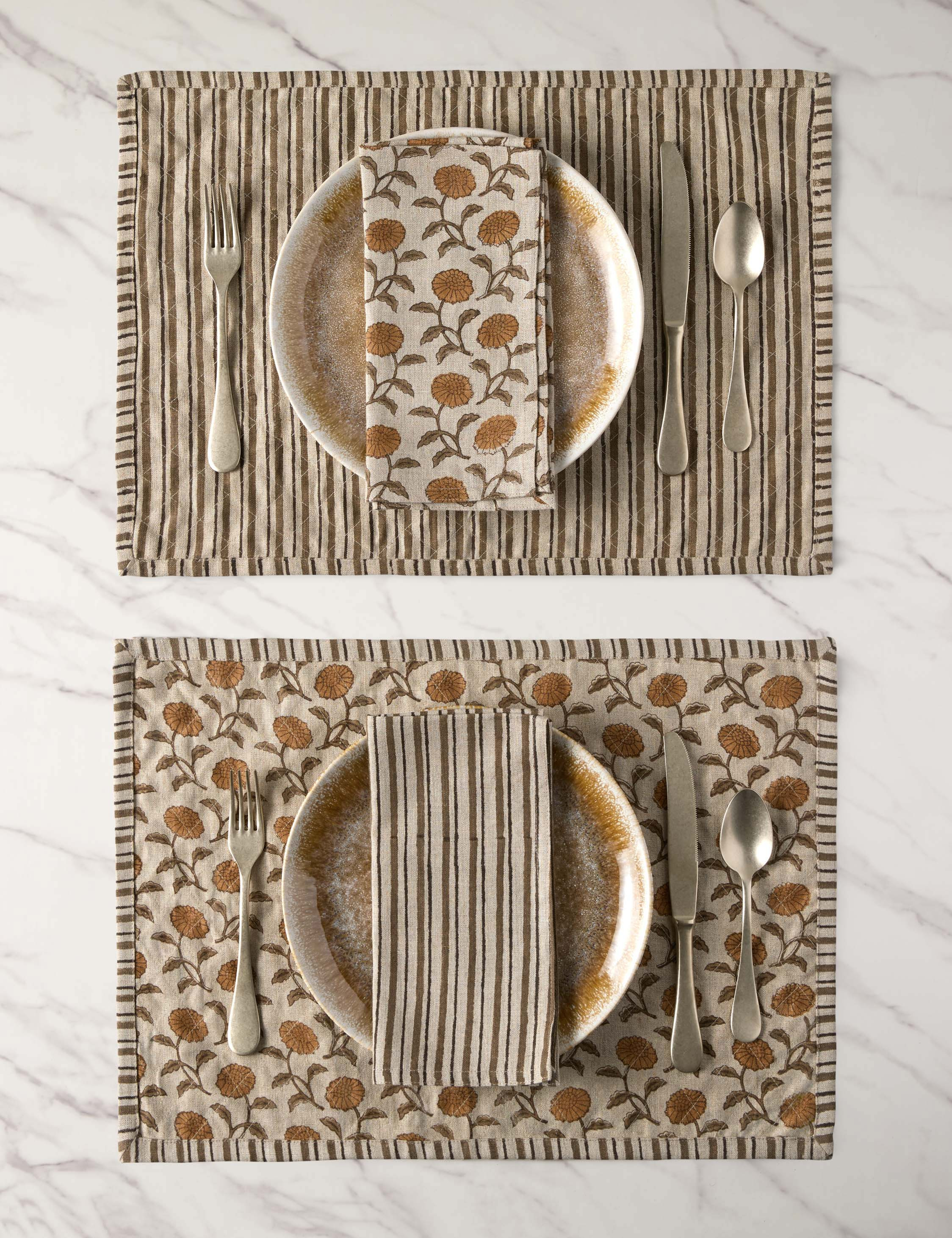 Dori Reversible Linen Placemats (Set of 4) | Lulu and Georgia 