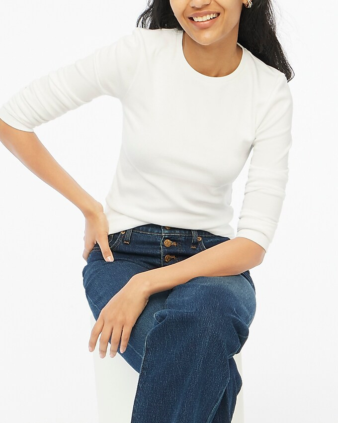 Long-sleeve ribbed everyday tee | J.Crew Factory