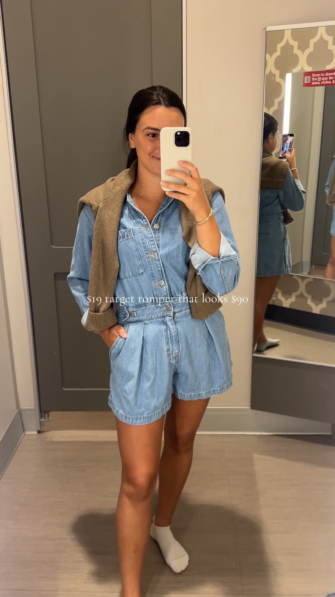 Fall outfit, target find, denim romper, high end look for less, fall looks

#LTKStyleTip #LTKSeasonal #LTKSaleAlert