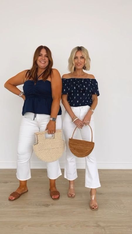 Loft new arrivals on two different body types! I am wearing an XXS in the chambray top and off the shoulder top XS/24 in everything else! Nichelle is in an XL/32! Use code: LOVERLY10 to get 10% off on top of other promos! 

Loverly Grey, loft finds, summer outfits

#LTKSeasonal #LTKsalealert #LTKFind