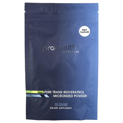 ProHealth Longevity, Pure Trans-Resveratrol Micronized Powder, 100 g | iHerb