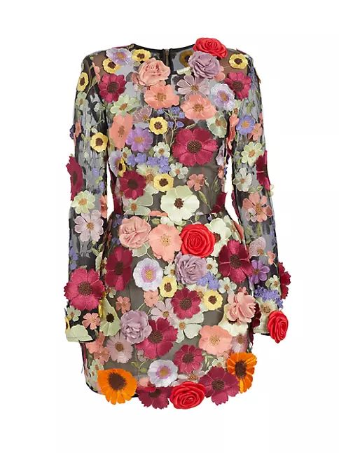 Bouquet Maraya Long-Sleeve Minidress | Saks Fifth Avenue
