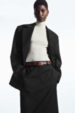 CLASSIC LEATHER BELT - Brown - COS | COS UK