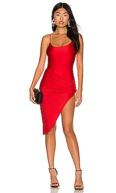 superdown Eva Twisted Slit Dress in Red from Revolve.com | Revolve Clothing (Global)