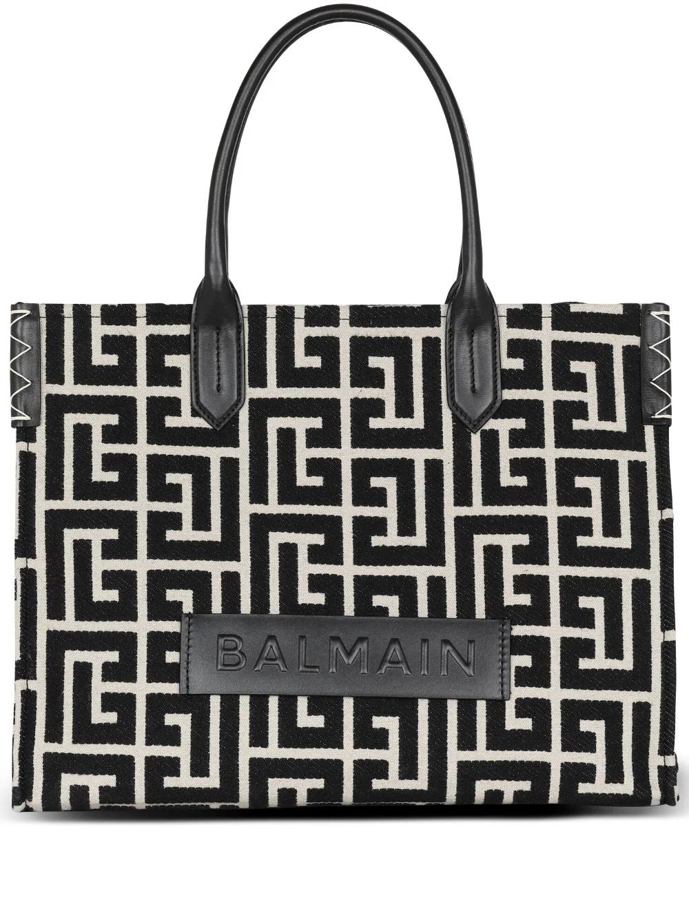 Balmain monogram-jacquard Medium Shopper Bag   - Farfetch | Farfetch Global