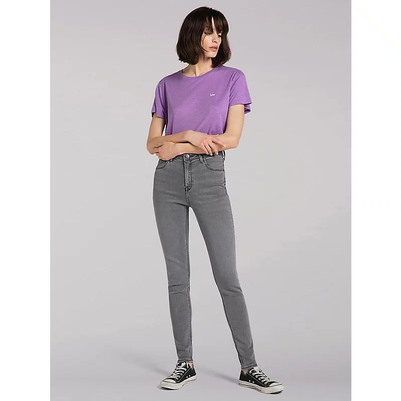 Lee Women's EU Scarlett Skinny Jeans Grey Holly (Size 25 x 29) | Lee Jeans
