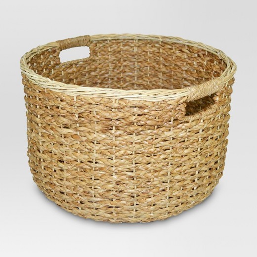 Round Seagrass Wicker Decorative Basket - Threshold™ | Target