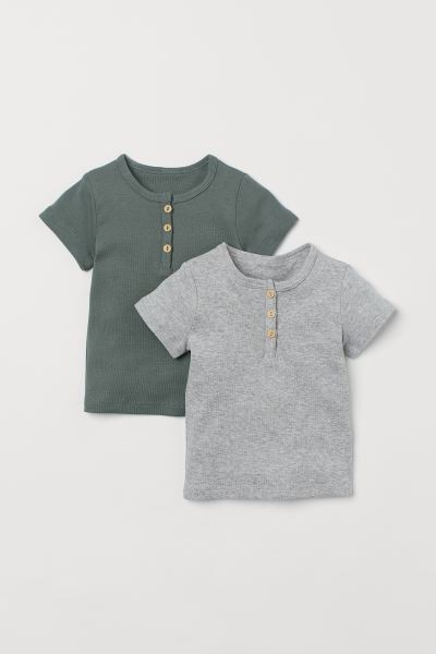 2-pack Cotton T-shirts | H&M (US + CA)