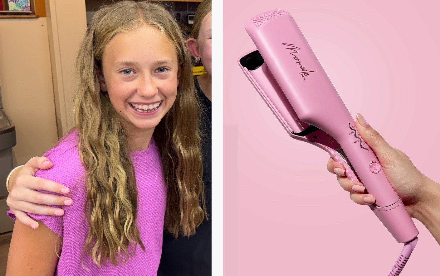 My daughter came home from the Nordstrom Anniversary Sale with the Mermade Hair Double Waver, and she loves it! Currently on sale for $50.92 (reg. $76)! She is 13 and was able to do her entire head on her own. I’ve linked it on Facebook, in the LTK app and on www.lookalamode.com  

#LTKBeauty #LTKFindsUnder100 #LTKSaleAlert
