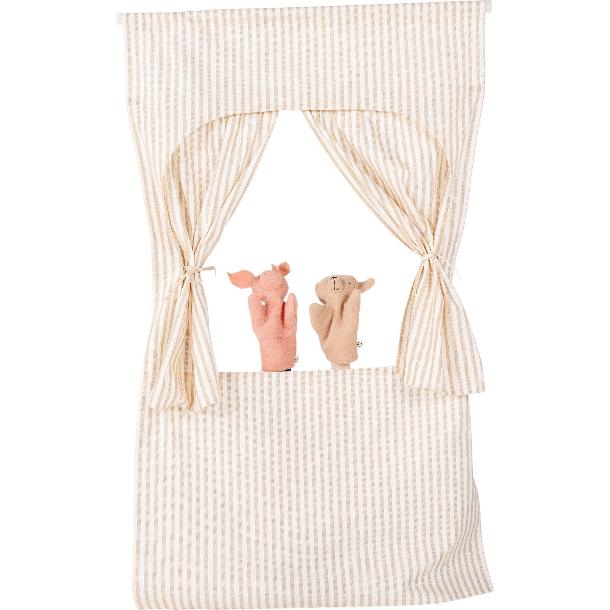 Fabric Doorway Theatre, Café Stripe - Gathre Pretend Play, Play Tents & Vanities | Maisonette | Maisonette