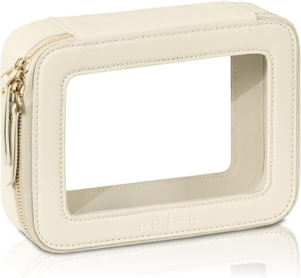 Prite Clear Makeup Bag Cosmetic Organizer Case Waterproof Travel Toiletry Bag Skincare Pouch with... | Amazon (CA)