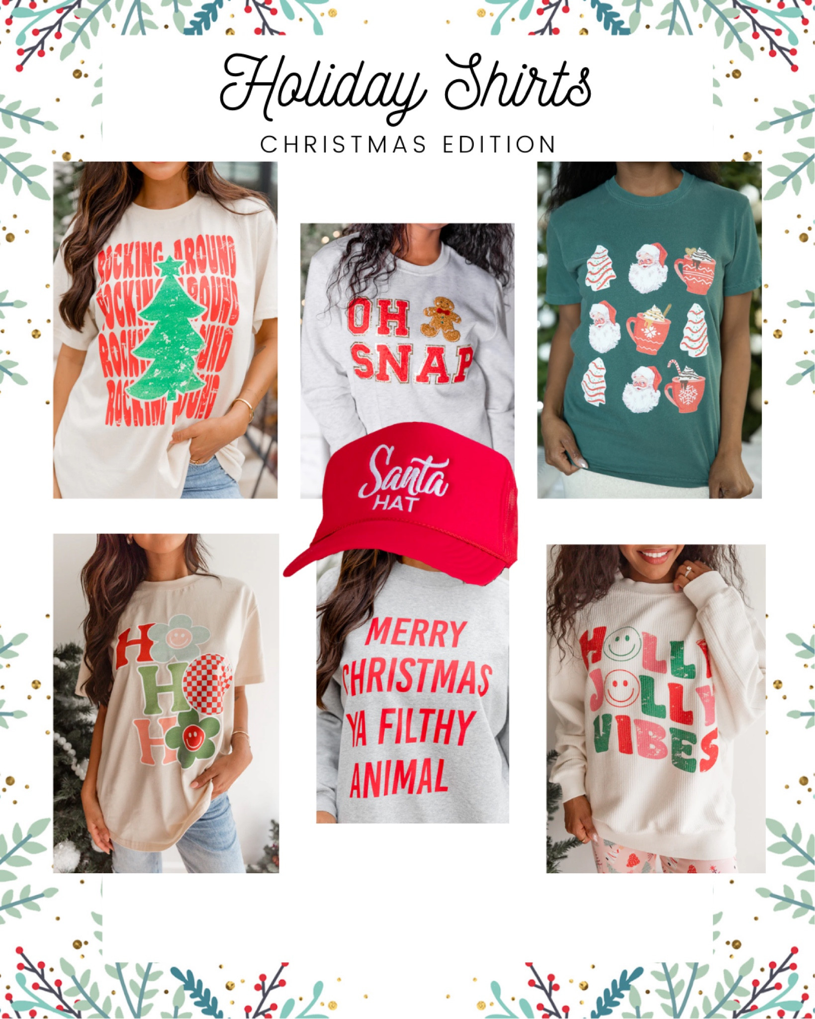 Christmas Graphic Tees! 

#LTKSeasonal 
#LTKfindsunder100
Holiday tops 

#LTKHolidaySale #LTKstyletip #LTKHoliday