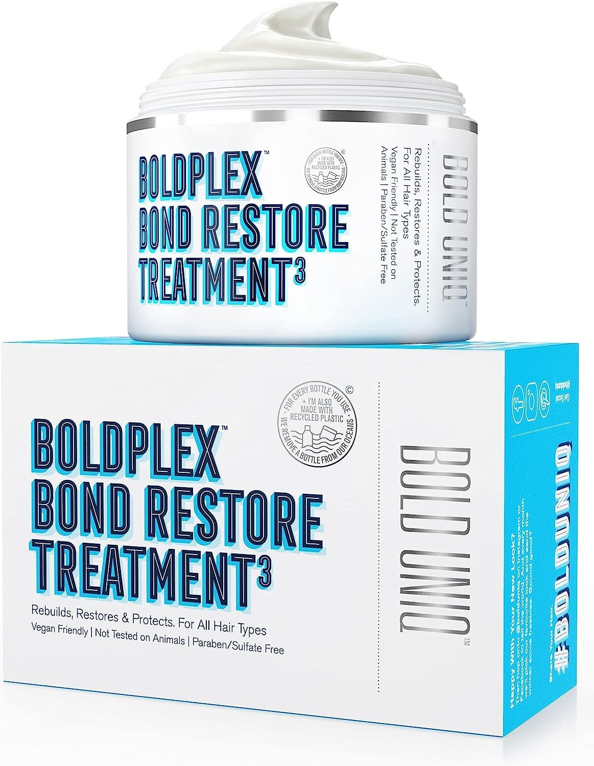 BoldPlex Hair Mask - Deep Conditioner For Dry, Damaged Hair - Mascarilla Para El Cabello - Helps ... | Amazon (US)