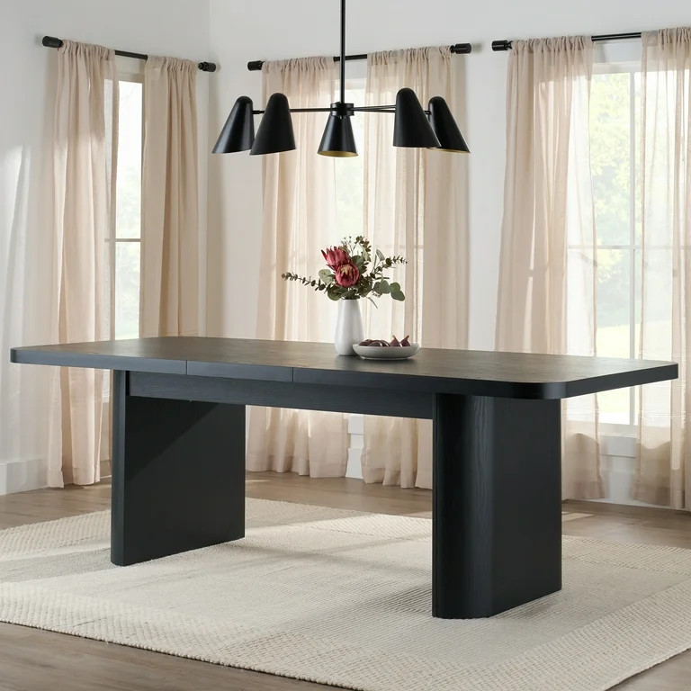 Better Homes & Gardens Juliet Expandable Dining Table, Black Wood Finish - Walmart.com | Walmart (US)