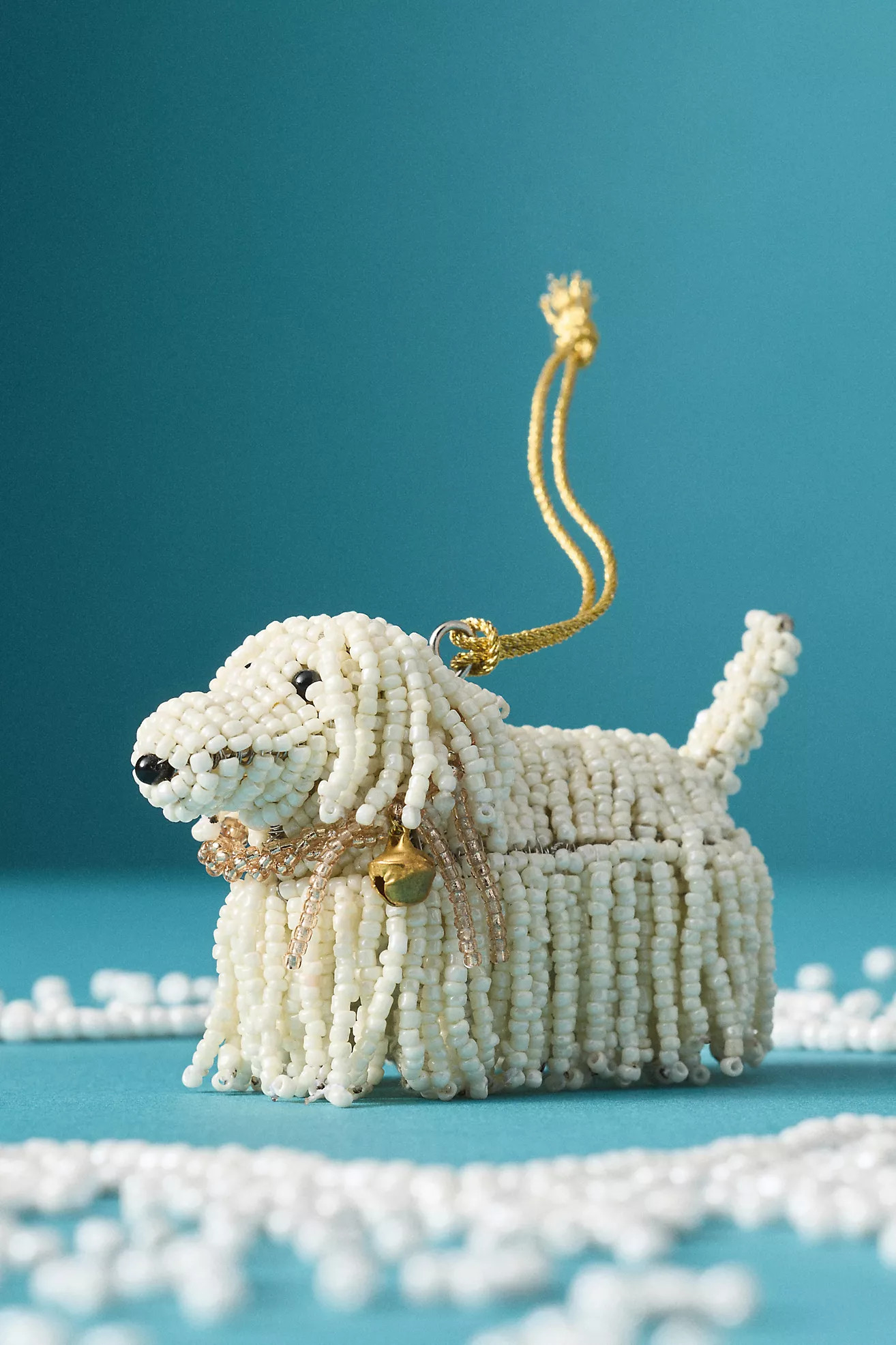 Beaded Dog Ornament | Anthropologie (US)