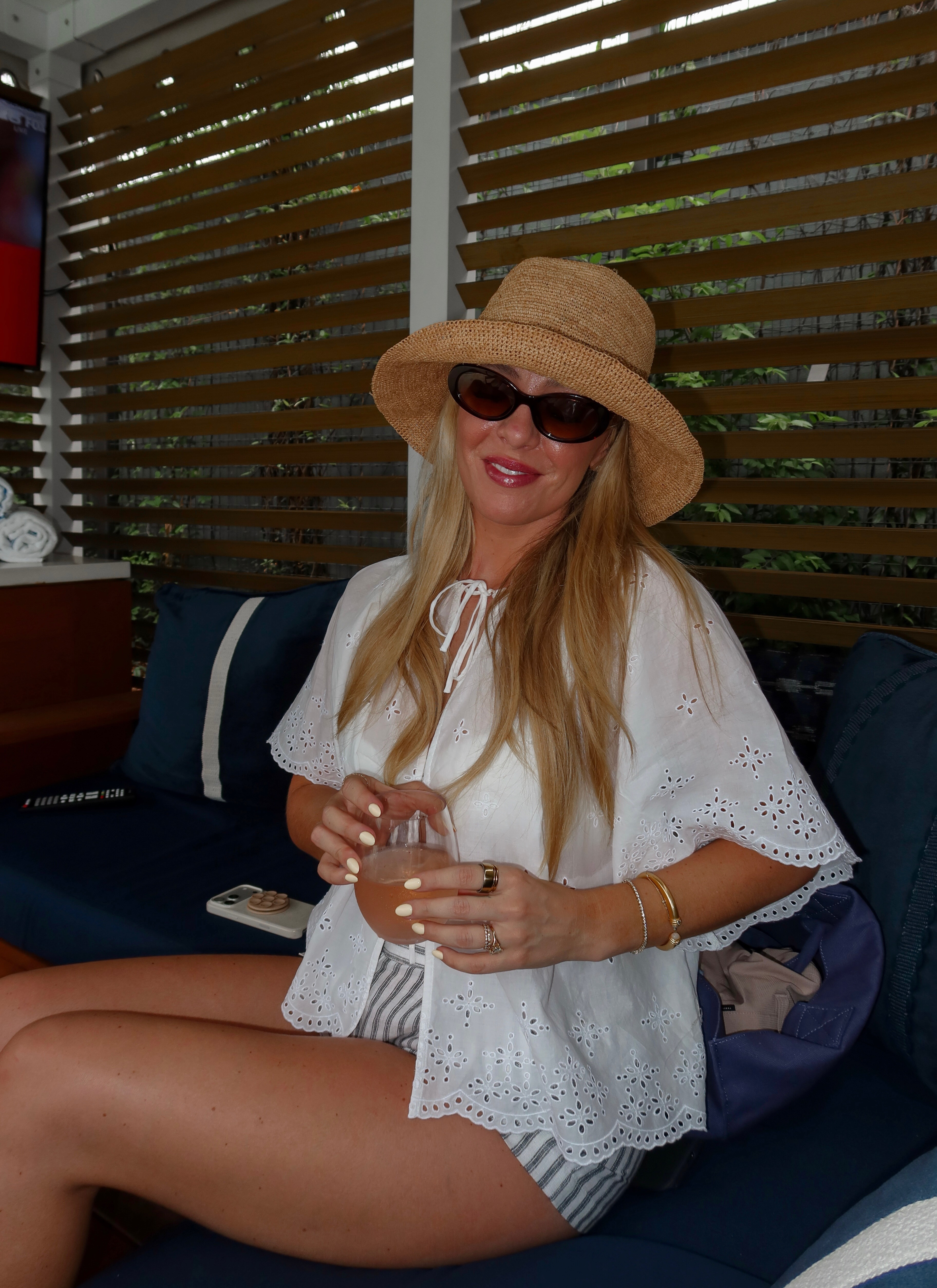 resort wear, resort outfit, vacation outfit, beach vacation outfit, summer vacation outfit, white eyelet top, eyelet blouse, striped shorts outfit, summer shorts outfit, straw hat outfit, raffia hat, beach outfit women, tropical vacation outfit, cruise outfit, poolside outfit, coastal style, summer outfit ideas, vacation style, travel outfit women, summer fashion, women's summer clothing, vacation wardrobe, resort fashion, warm weather outfit, beach resort wear, summer wardrobe essentials, casual vacation outfit, vacation packing list, island vacation outfit, coastal vacation style, summer travel outfit, women's fashion, outfit inspiration, beachwear, vacation clothes, summer style, neutral summer outfit, classic summer style, feminine summer outfit, effortless vacation style

#LTKSwim #LTKSeasonal #LTKootd