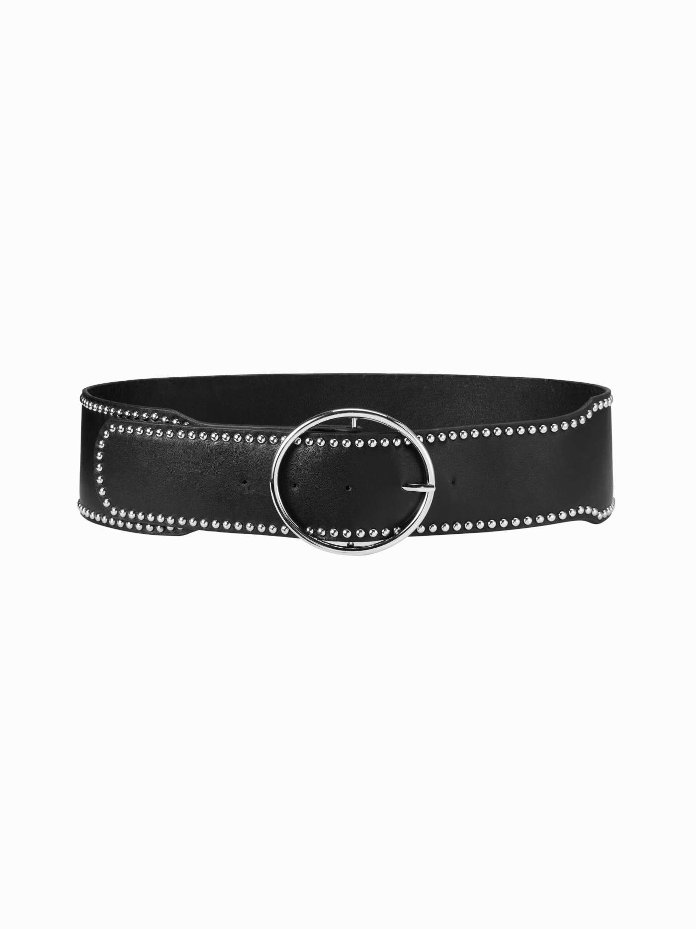 STUDDED ROUND BUCKLE BELT For Daily Casual | Cider
