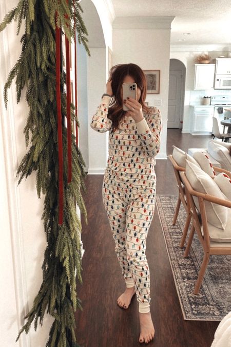 50% off sale on Hanna Andersson matching family pajamas for Christmas! I am wearing a womens small top and unisex small bottoms. Christmas pajamas, Christmas matching family pjs

#LTKfamily #LTKHoliday #LTKGiftGuide