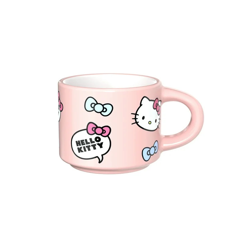 Zak Designs 3oz Hello Kitty Ceramic Haven Mug, Pink | Walmart (US)