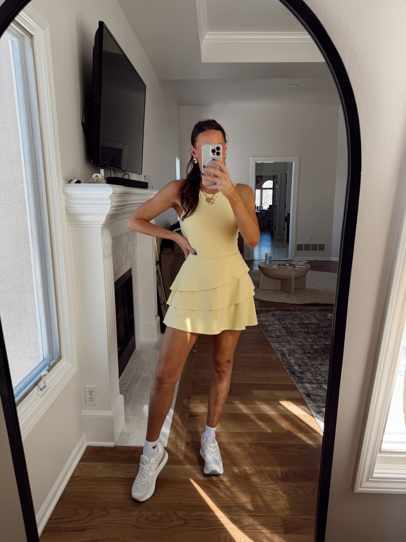 This ruffle activewear dress is PERFECT💛 the yellow is sold out of most sizes but the others are just as cute! 

Target 25% off activewear sale 



#LTKStyleTip #LTKActive #LTKSaleAlert