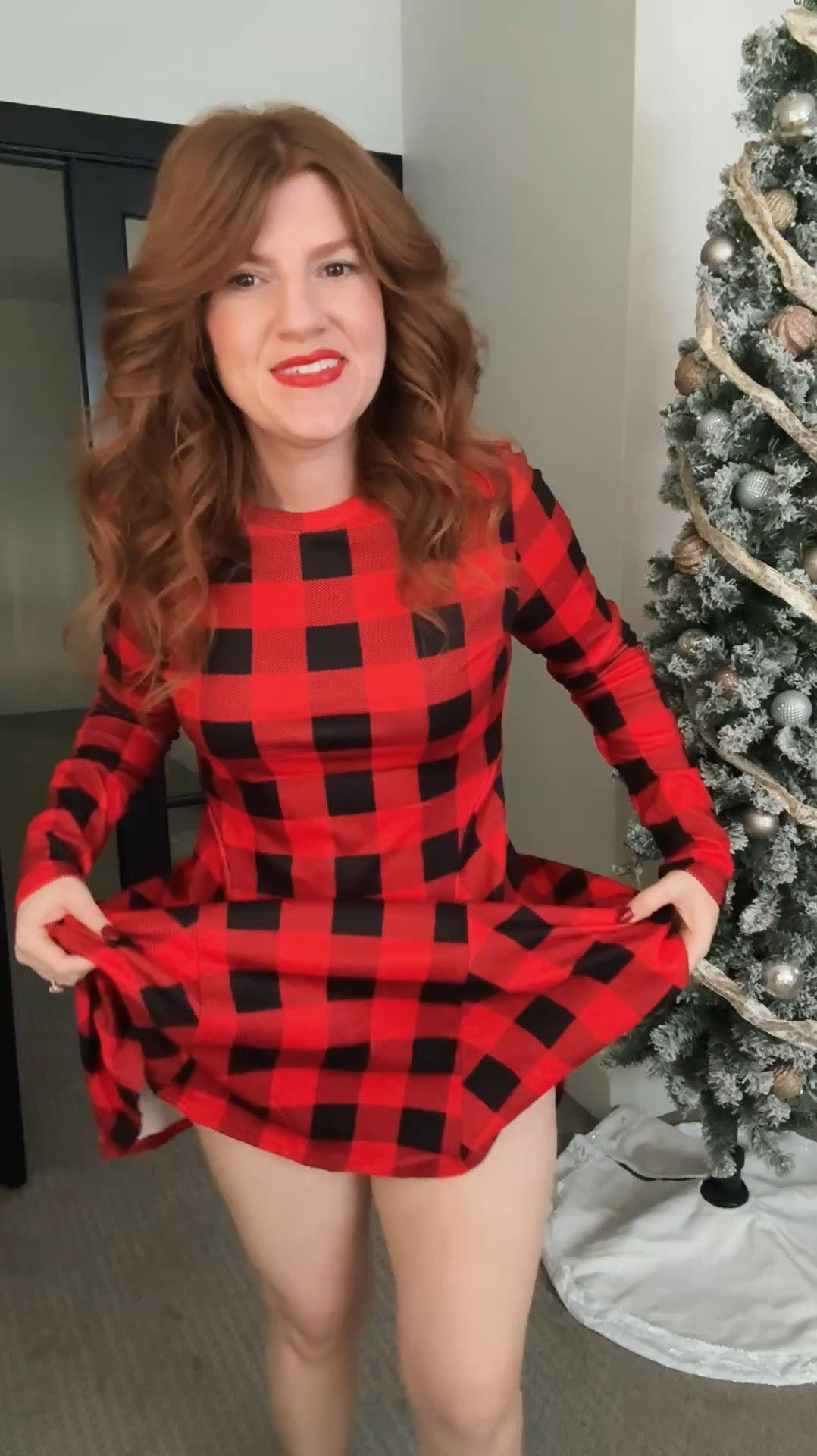 Holiday dress from Amazon. Size medium. Holiday outfit. 

#LTKFindsUnder100 #LTKHoliday #LTKFindsUnder50