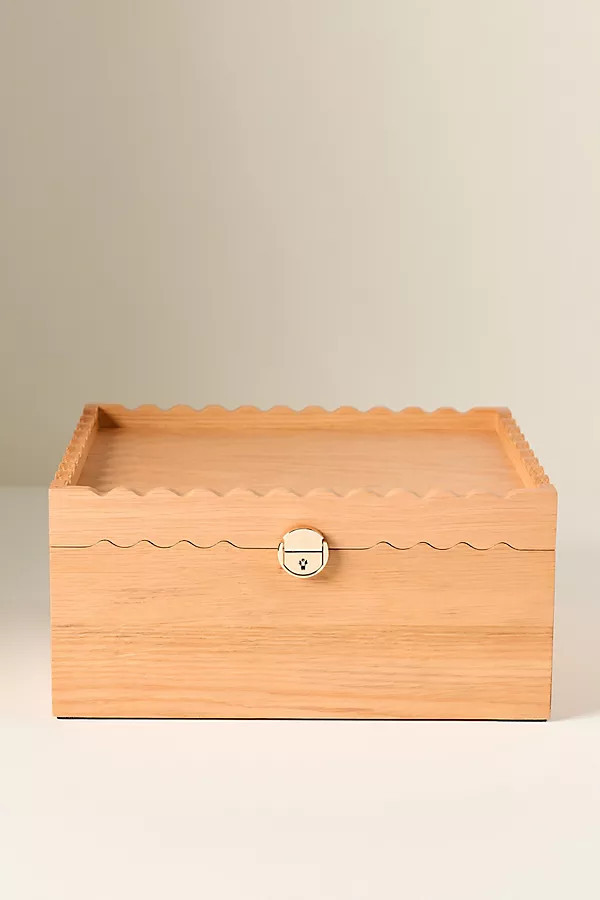 2-in1 Oak Jewelry Keepsake Case | Anthropologie (US)