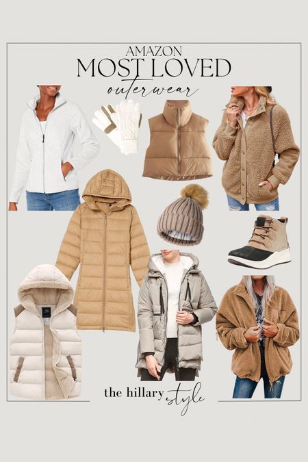 Amazon Most Loved Outerwear

Coat // Jacket // Glove // Hat // Beanie // Sherpa // Vest // Winter Wear // Sorel // Boots // Snow // Outerwear // 

#LTKstyletip #LTKSeasonal #LTKsalealert