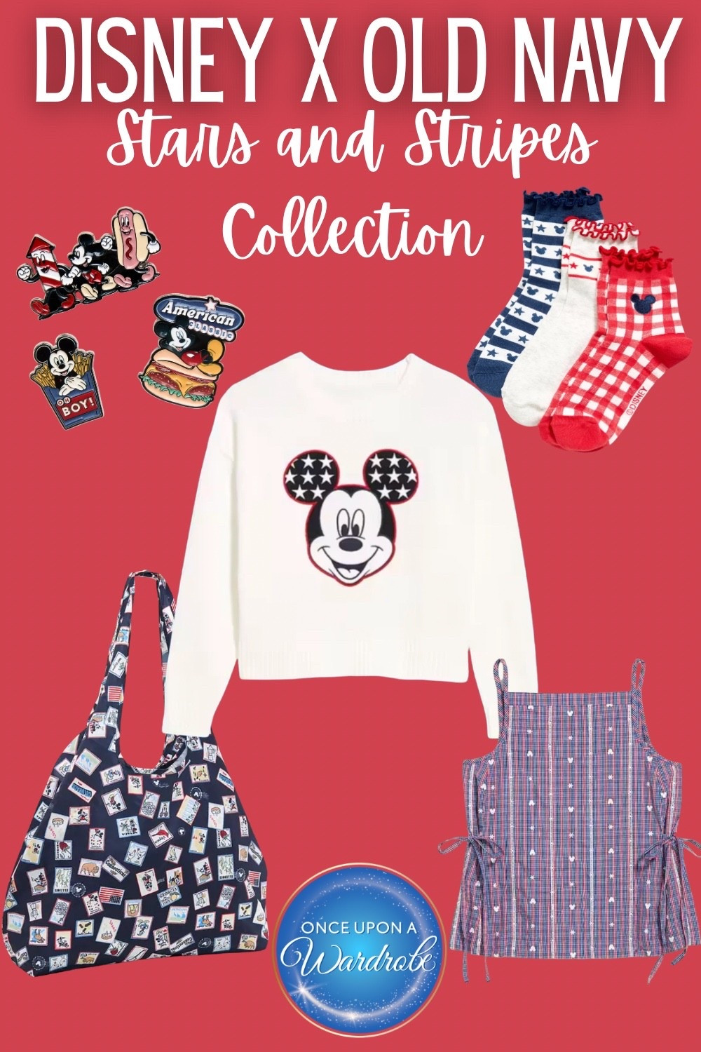 Disney x Old Navy brought the cutest stars and stripes pieces for summer Disney outfits ❤️

This collection is perfect for 4th of July Disney outfits, Memorial Day weekend, Disney Cruise outfits, park days, or anyone who loves a classic red, white, and blue Mickey look. I found pieces for kids and adults, including a Mickey sweater, patriotic socks, a printed tote, Disney pins, and an easy summer top that would be so cute for Magic Kingdom, Disney Springs, or a casual Disney vacation outfit.

Shop the Disney x Old Navy Stars and Stripes Collection here!

#LTKmomlife #LTKSeasonal #LTKTravel