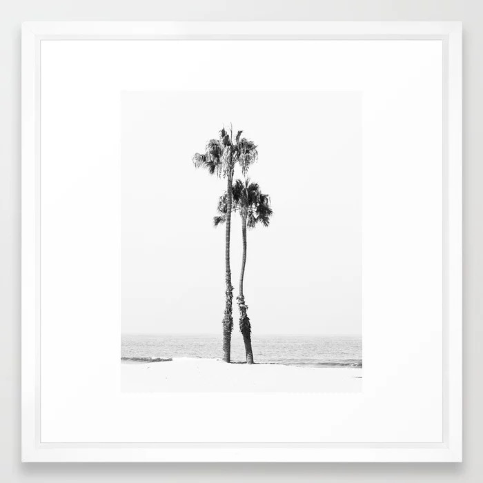 Two Palms Framed Art Print | Society6