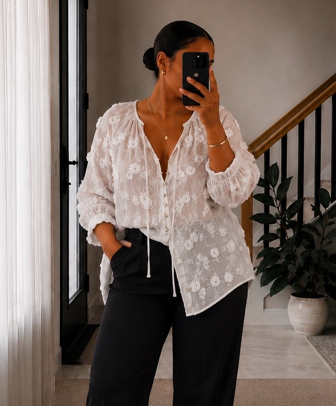 Le chemisier est une pièce parfaite pour la mi saison ! 
Met en valeur le buste et s’adapte à tous les styles 🍒

#LTKfrance #LTKmidsize #LTKmodest