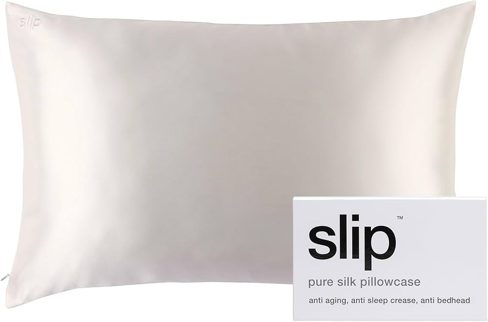 Slip Queen Silk Pillow Cases - Queen Size Standard Pillow Case, White (20" x 30") | Amazon (US)