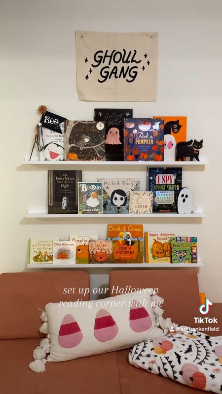 Our Halloween bookshelf is ready! Is excited for all the Halloween books!

#LTKhome #LTKHalloween #LTKkids