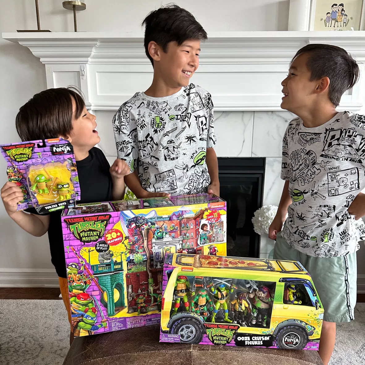 Toddler Boys' Nickelodeon Teenage Mutant Ninja Turtles Pullover Sweatshirt  - Gray : Target