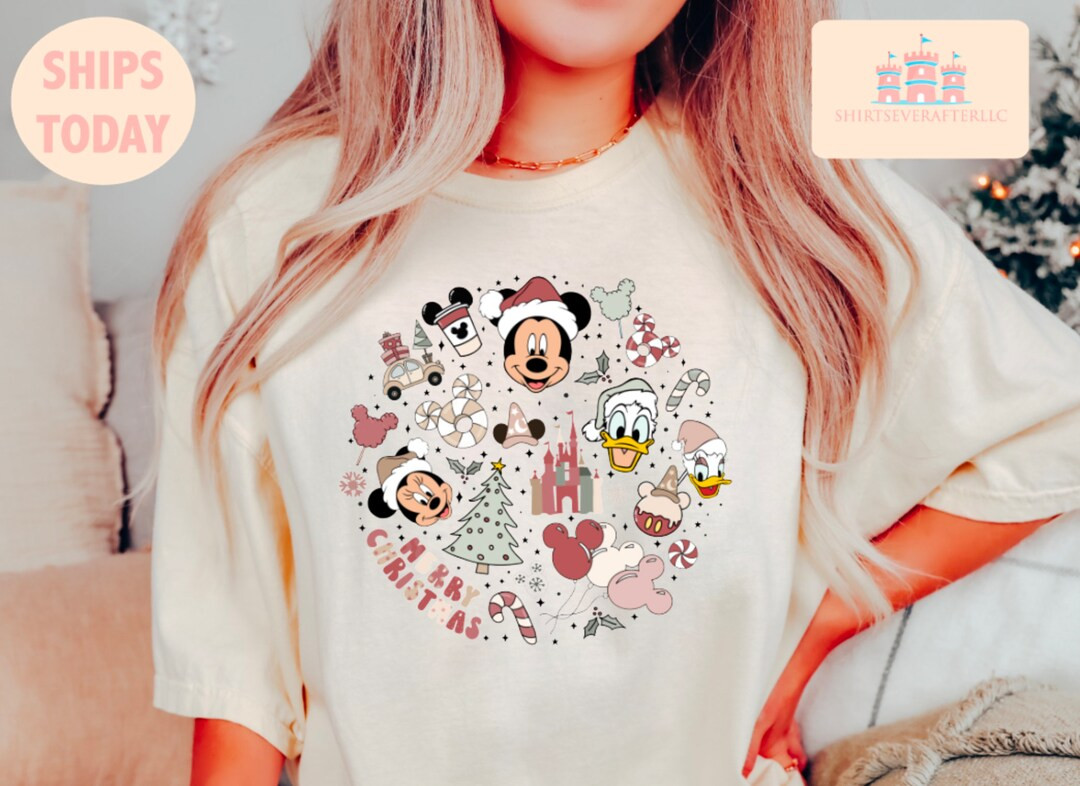Disney Merry Christmas Shirtdisney Ears Christmas - Etsy | Etsy (US)